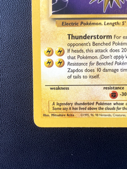 Zapdos 30/62 Unlimited Non-Holo Rare Pokemon TCG Fossil Card - Image 4