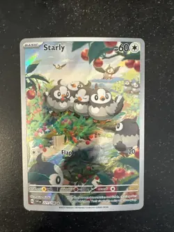 Pokemon TCG Starly Card 221/198 SV01 Scarlet & Violet Base Set - Image 1