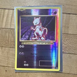 Pokemon Card Mewtwo Evolutions Reverse Holo Rare 51/108 some back corner wear - Image 1