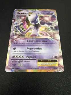 Pokemon Mewtwo EX Holo Ultra Rare TCG Card Evolutions 52/108 NM Condition - Image 2