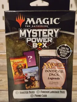 Magic MTG Mystery Power Box Sealed | 2 Booster Packs 1 Foreign Pack 1 Promo Card - Image 1