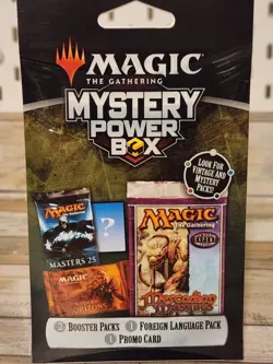 Magic MTG Mystery Power Box Sealed | 2 Booster Packs 1 Foreign Pack 1 Promo Card - Image 3
