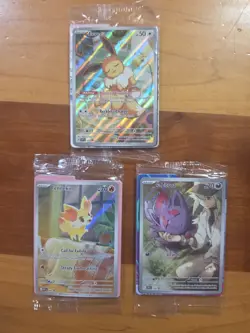 Pokemon TCG PROMO SET!! 3 CARDS!! ALL SEALED!! Mimikyu,Zora, Fennekin! - Image 1