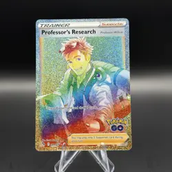 Pokemon Card - Professor's Research 084/078 - Pokemon GO - Secret Rare Rainbow - Image 1