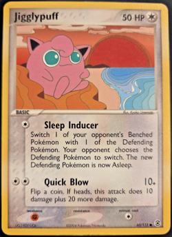 Jigglypuff 65/112 EX FireRed & LeafGreen 2004 Common Pokemon Card MP Regular - Image 1