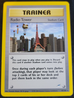 Radio Tower # 95/105 Neo Destiny Set Pokemon Trainer Trading TCG Game Cards LP - Image 1