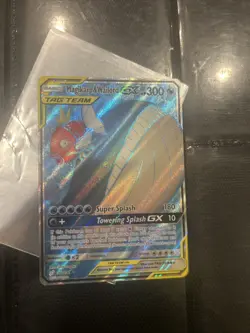 Magikarp & Wailord GX Full Art Holo Card 160/181 2019 VG Team Up Great condition - Image 1