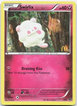 Swirlix 009/012 Holo Promo McDonald's Promos 2014 Pokemon Near Mint - Image 1