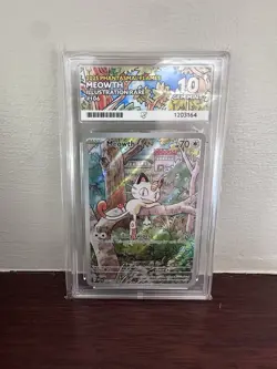 ACE 10 Pokemon TCG Meowth 106/094 Phantasmal Flames Illustration Rare - Image 1
