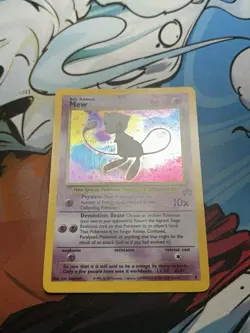 Pokemon Mew #9 Black Star Promo Holo Swirl Vintage TCG Card WOTC Swirl - Image 4