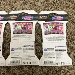 Fusion Strike Sealed Sleeved Pokemon Booster Card Artset Art Set - 4 Total Packs - Image 4