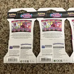 Fusion Strike Sealed Sleeved Pokemon Booster Card Artset Art Set - 4 Total Packs - Image 5