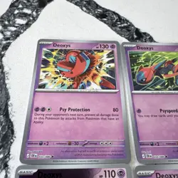 Deoxys - 4 Form Set Reverse Holo Pokemon TCG Chaos Rising NM Non-Holo - Image 2