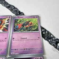 Deoxys - 4 Form Set Reverse Holo Pokemon TCG Chaos Rising NM Non-Holo - Image 3