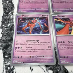 Deoxys - 4 Form Set Reverse Holo Pokemon TCG Chaos Rising NM Non-Holo - Image 5