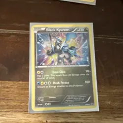 Pokemon TCG Black Kyurem BW Black Star Promos BW58 Holo Promo Used See Photos - Image 1