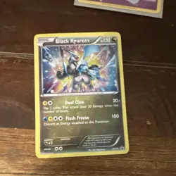 Pokemon TCG Black Kyurem BW Black Star Promos BW58 Holo Promo Used See Photos - Image 2
