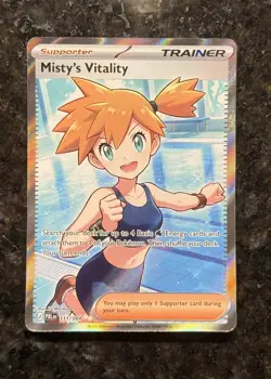 Misty's Vitality Full Art 111/084 Pitch Black Pokemon TCG FAST NEXT DAY SHIPPING - Image 1