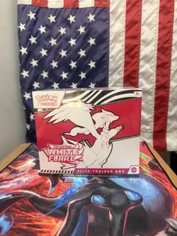2025 Pokemon TCG Scarlet & Violet White Flare Sealed ETB Elite Trainer Box - Image 1
