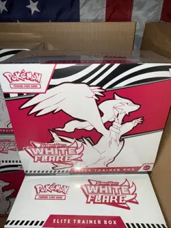 2025 Pokemon TCG Scarlet & Violet White Flare Sealed ETB Elite Trainer Box - Image 2