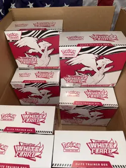 2025 Pokemon TCG Scarlet & Violet White Flare Sealed ETB Elite Trainer Box - Image 4