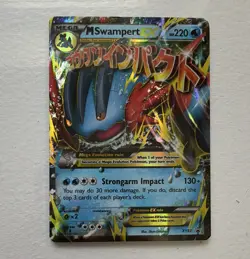 The Pokemon Company M Swampert EX Mega Promo Holo XY XY87 220 HP English - Image 1