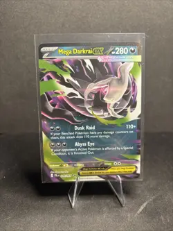 Mega Darkrai ex 048/084 Double Rare Pokemon Pitch Black ME05 English NM-M - Image 1