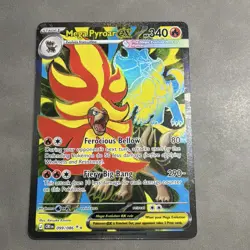 Pokemon Mega Pyroar ex 099/086 Me04: Chaos Rising Holo - Full Art D - Image 1