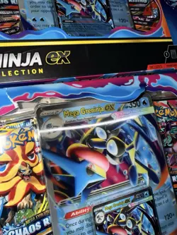 Lot of 2 Pokemon Mega Greninja ex Premium Collection Box Sealed - Box Damage - Image 3