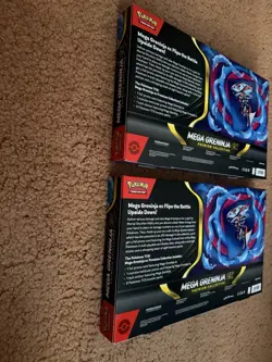 Lot of 2 Pokemon Mega Greninja ex Premium Collection Box Sealed - Box Damage - Image 5