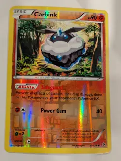 Carbink 50/124 - XY Fates Collide Pokemon Reverse Holo Foil Nice! - Image 1