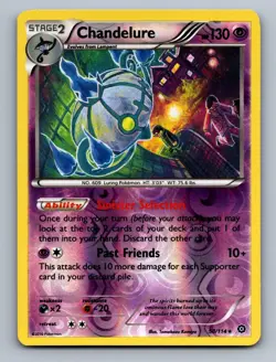 Chandelure 50/114 Rare Steam Siege Pokemon Reverse Holo NM/M - Image 1