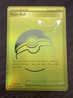 Pokemon Trainer Poke Ball SWSH146 Celebrations Promo Holo 25th Anniversary - Image 1