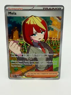 Pokemon Mela Ultra Rare Trainer Prismatic Evolutions 140/131 - Image 1
