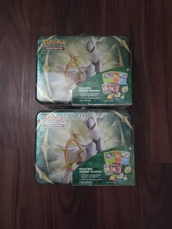 Pokemon TCG Arceus Collector’s Chest Lunchbox Tin Spring 2022 New Factory Sealed - Image 1