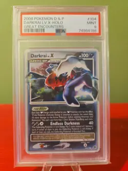 Pokemon Darkrai LV x Great Encounters Card 104/106 PSA 9 - Image 1
