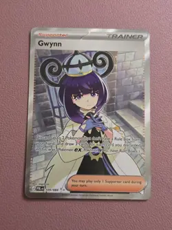 Pokemon TCG Gwynn Full Art Pitch Black 109/084 NM - Image 1