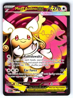 MEGA AUDINO EX 253/217 ULTRA RARE ASCENDED HEROES POKEMON HOLO NEAR MINT - Image 1