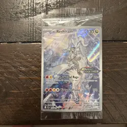 Pokemon TCG N’s Reshiram 167/159 Journey Together Stamped Enhanced Promo Sealed - Image 1