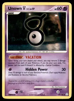 Unown [V] 79 146 UC Legends Awakened Pokemon MP - Image 1