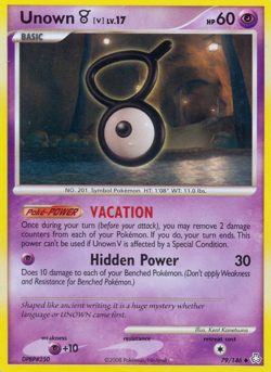 Unown [V] 79 146 UC Legends Awakened Pokemon MP - Image 4