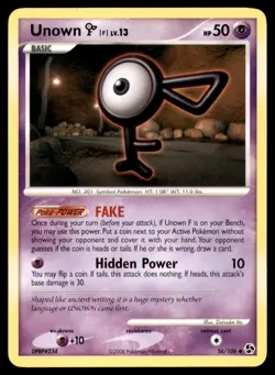 Unown [F] 56 106 UC Great Encounters Pokemon MP - Image 1