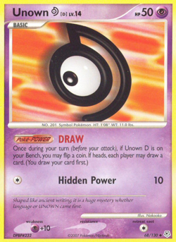 Unown [D] 68 130 UC Diamond & Pearl Pokemon MP - Image 4