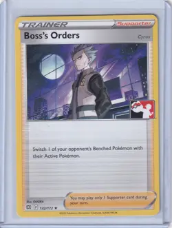Boss's Orders Cyrus 132/172 Brilliant Stars Pokemon Prize Pack Non Holo Stamped - Image 1