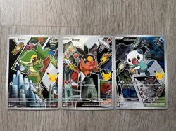Pokemon Series 2 First Partner Illustration Collection Snivy, Tepig, Oshawott - Image 2