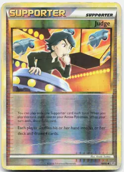 Judge 78/95 Uncommon HGSS Unleashed Pokemon Reverse Holo DMG - Image 1