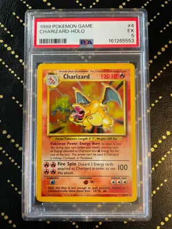 1999 Pokemon Game Charizard #4 Holo PSA 5 - Image 1