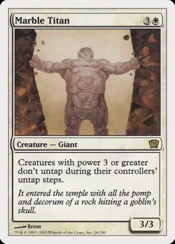 MTG - Marble Titan - 9th Edition - Magic the Gathering - Image 1