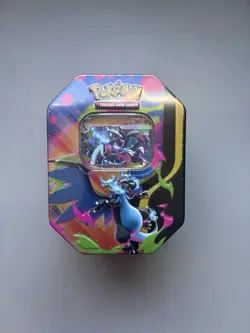 Pokemon TCG Mega Charizard X Tin New Factory Sealed 4 Booster Packs - Image 1