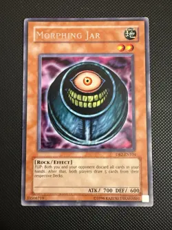 Yu-Gi-Oh TCG Morphing Jar DB2-EN104 Unlimited Rare Played LP - Image 1